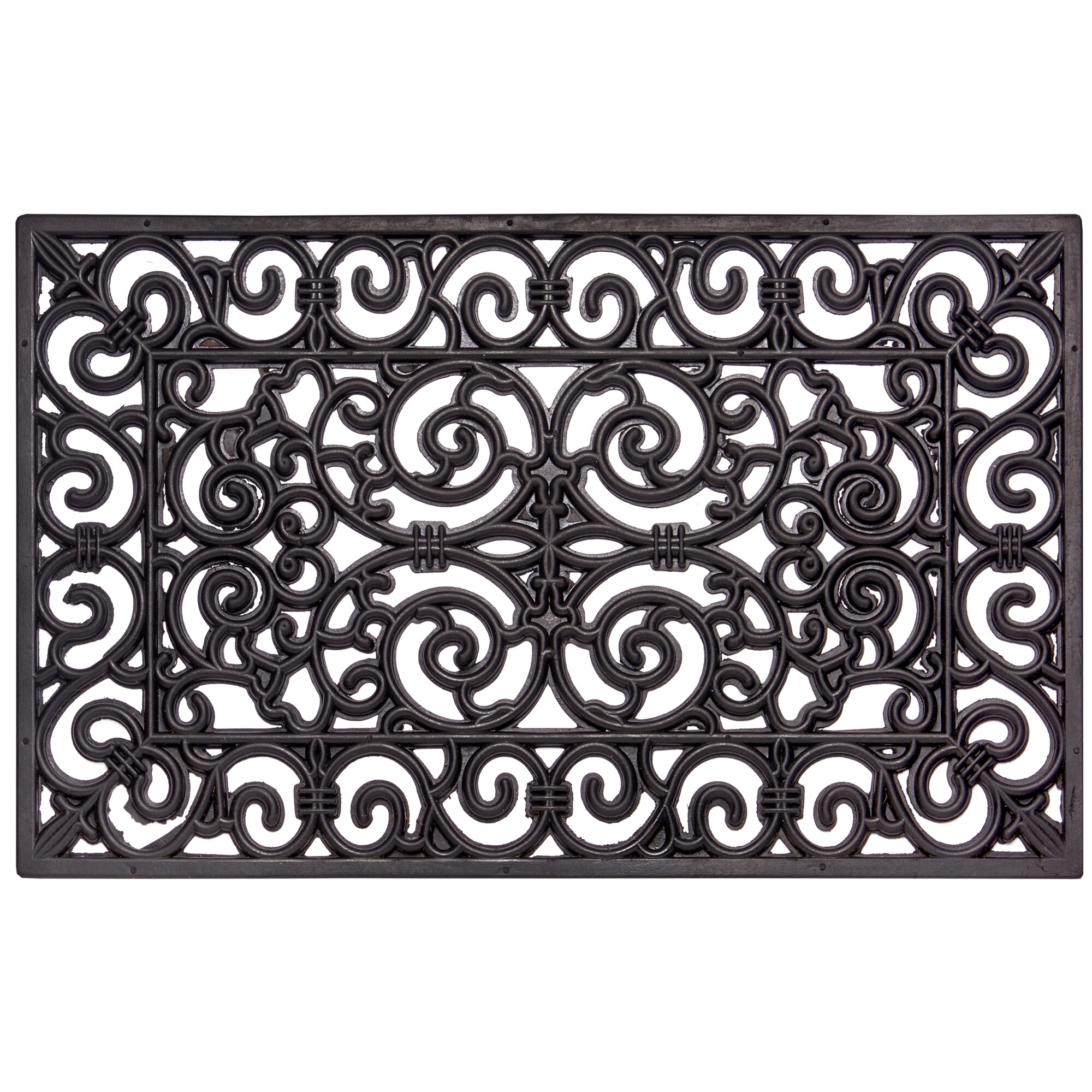 NYVI Fu&szlig;matte Gummi - Rutschfest, Wetterfest, Strapazierf&auml;hig Gr&ouml;&szlig;e:45x75 cm;Farbe:Ornamente 3 