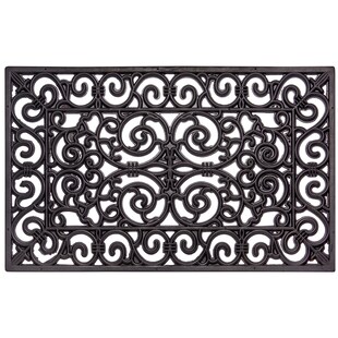 NYVI Fußmatte Gummi - Rutschfest, Wetterfest, Strapazierfähig Größe:45x75 cm;Farbe:Ornamente 3 