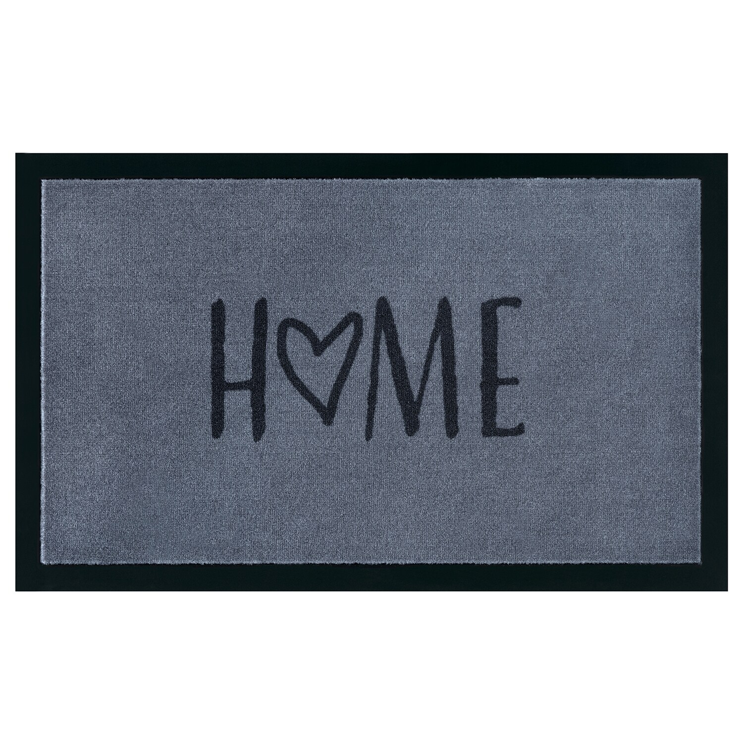 NYVI Fu&szlig;matte Writing - Langlebig, Anti-Rutsch, f&uuml;r Innen und Au&szlig;en Gr&ouml;&szlig;e:45x75 cm;Farbe:Home Grau 