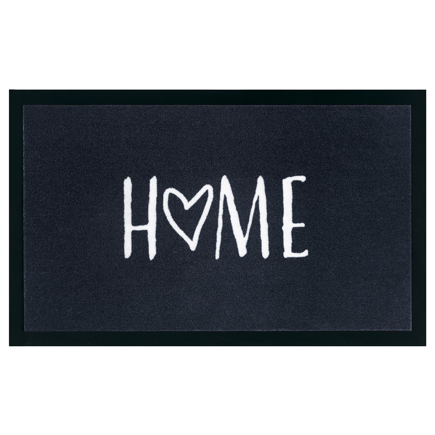 NYVI Fu&szlig;matte Writing - Langlebig, Anti-Rutsch, f&uuml;r Innen und Au&szlig;en Gr&ouml;&szlig;e:45x75 cm;Farbe:Home Anthrazit 