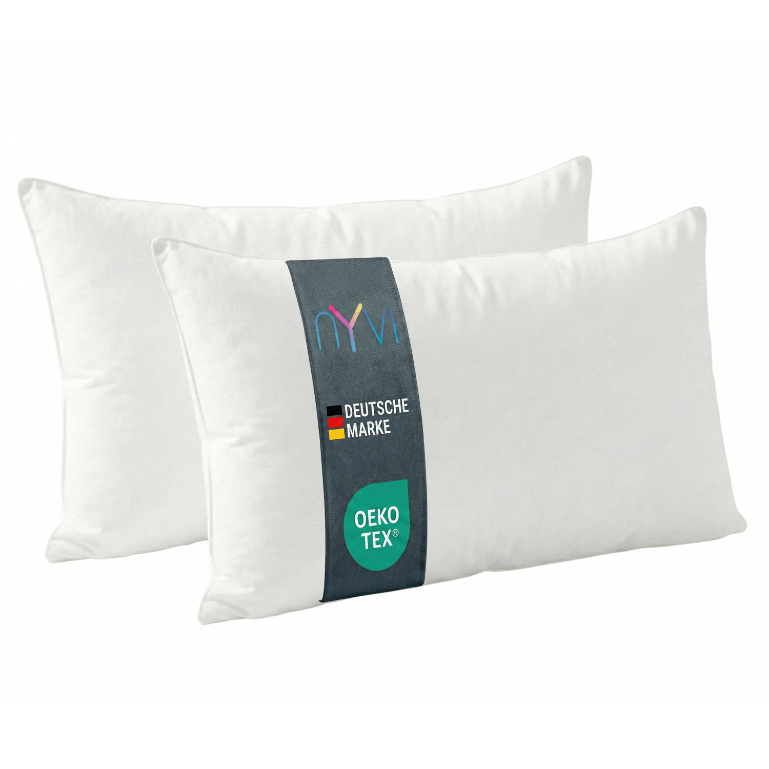NYVI Kopfkissen NYVICloud - Schlafkissen Kissenf&uuml;llung - waschbar, f&uuml;r Allergiker geeignet, OEKO-TEX - Bettkissen f&uuml;r alle Schlaftypen - Auch als Dekokissen nutzbar Anzahl:2;Gr&ouml;&szlig;e:40x80 cm 