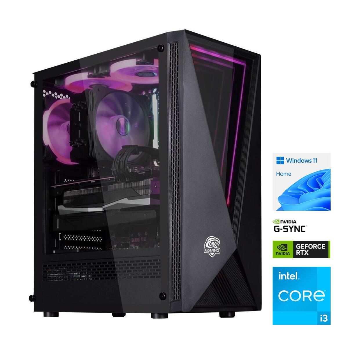 MP ONE GAMING PC 07 - RTX 3050 - Core i3-12100F - 1 TB NVMe - 16GB RAM - Windows 11 
