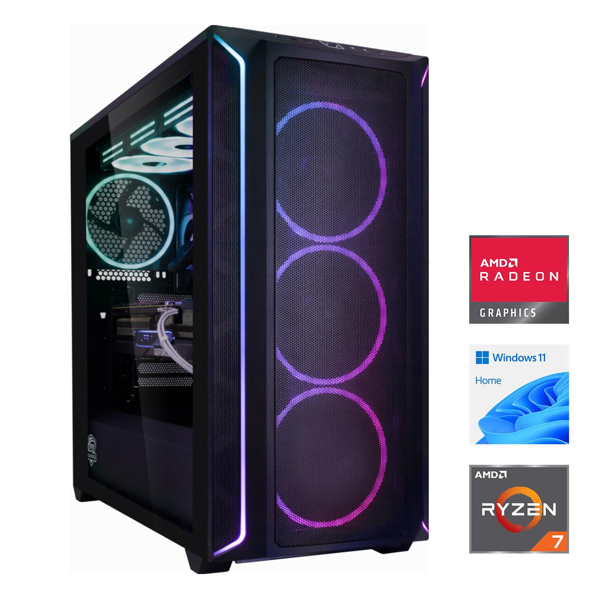 MP ONE GAMING PC 09 - RX 9060 XT - Ryzen 7 7800X3D - 4 TB NVMe - 48GB RAM - Windows 11 