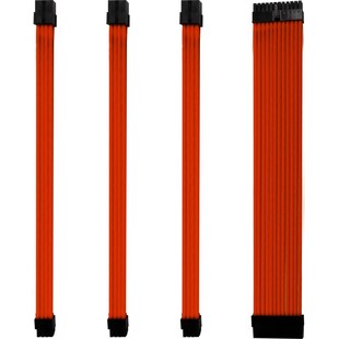 Kabel-Sleeve-Set - Rot - ONE GAMING 