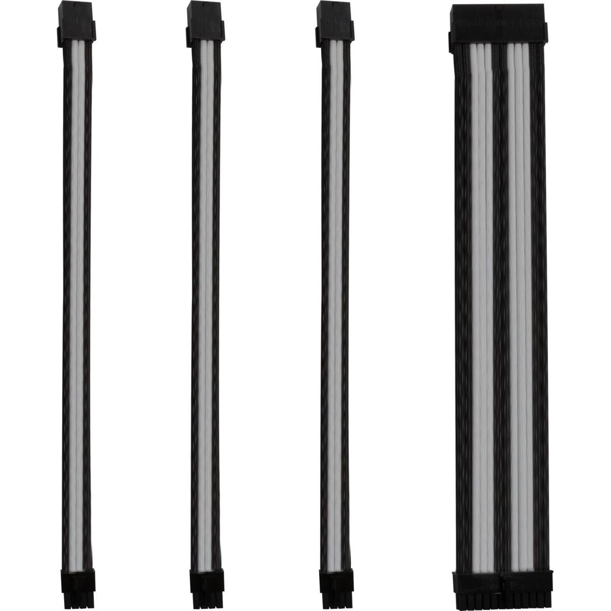 Kabel-Sleeve-Set - Schwarz/Wei&szlig; - ONE GAMING 