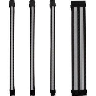 Kabel-Sleeve-Set - Schwarz/Weiß - ONE GAMING 