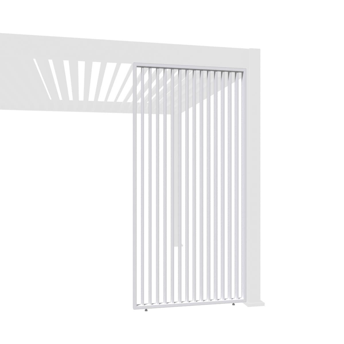 Weide Lamellenwand vertikal wei&szlig; Aluminium als Pergola Sichtschutz?0.93 Meter 
