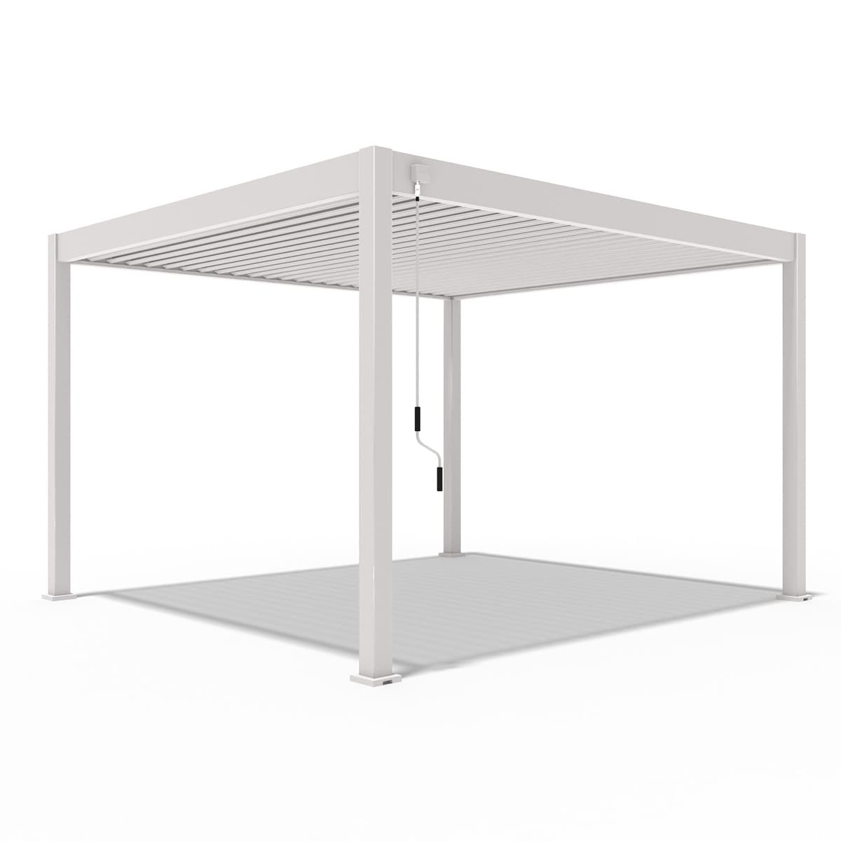 Weide Deluxe | Pergola Voll Aluminium freistehend | 3,6 x 4 M | Lamellendach Ivory Sand? 
