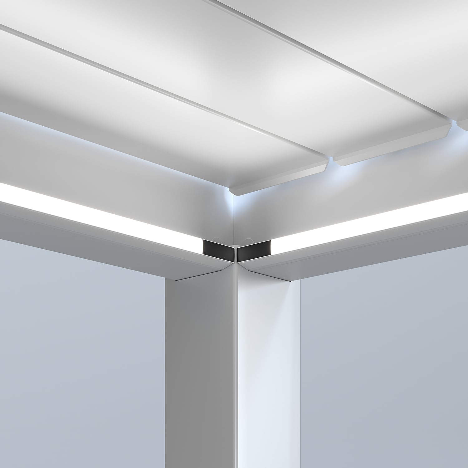 Weide Led Kit 10 Größe Weiß Für Weide Pergola3.6 X 5.3 Meter