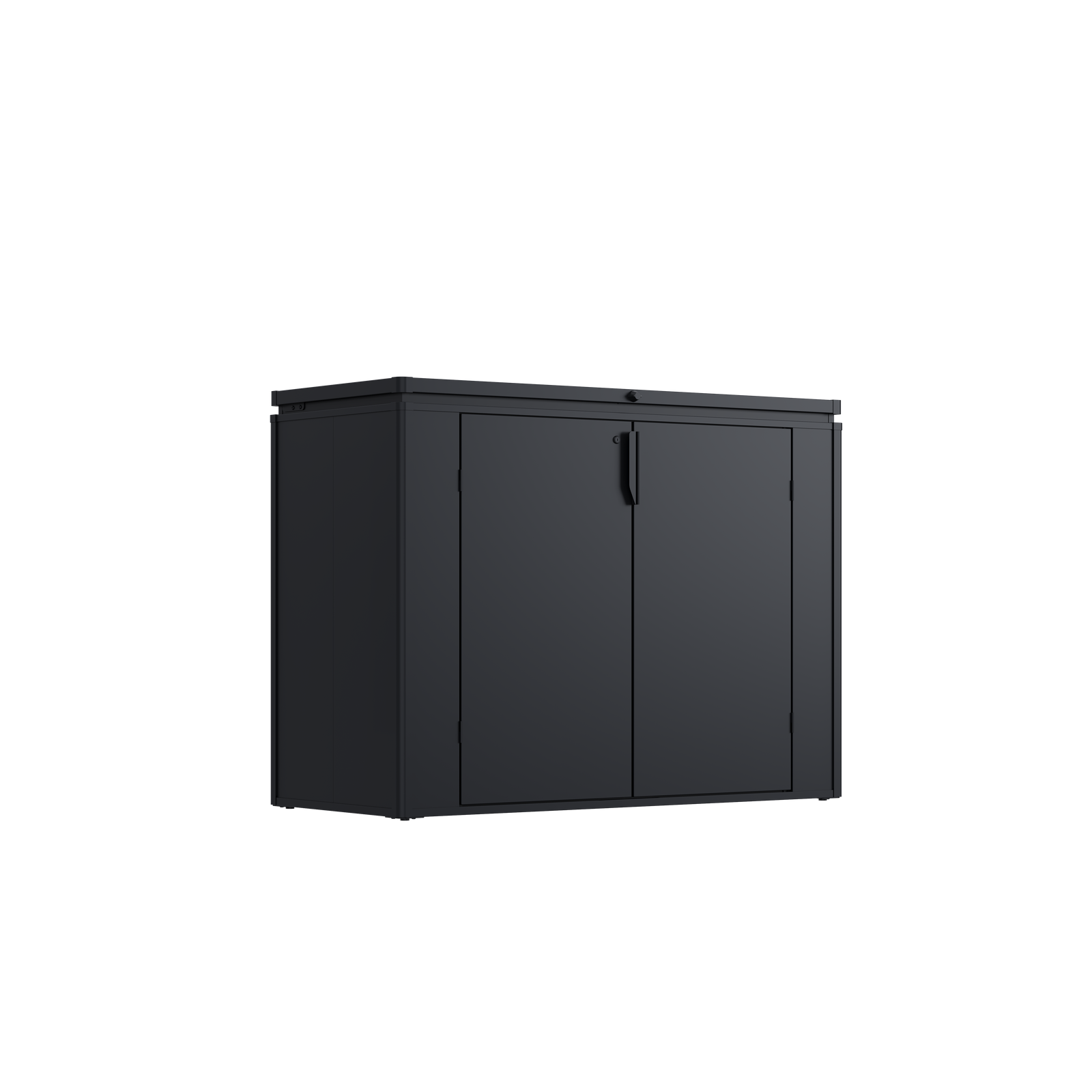 Weide Gartenbox 1340 L Anthrazit Aus Verzinktem Stahl Wetterfest