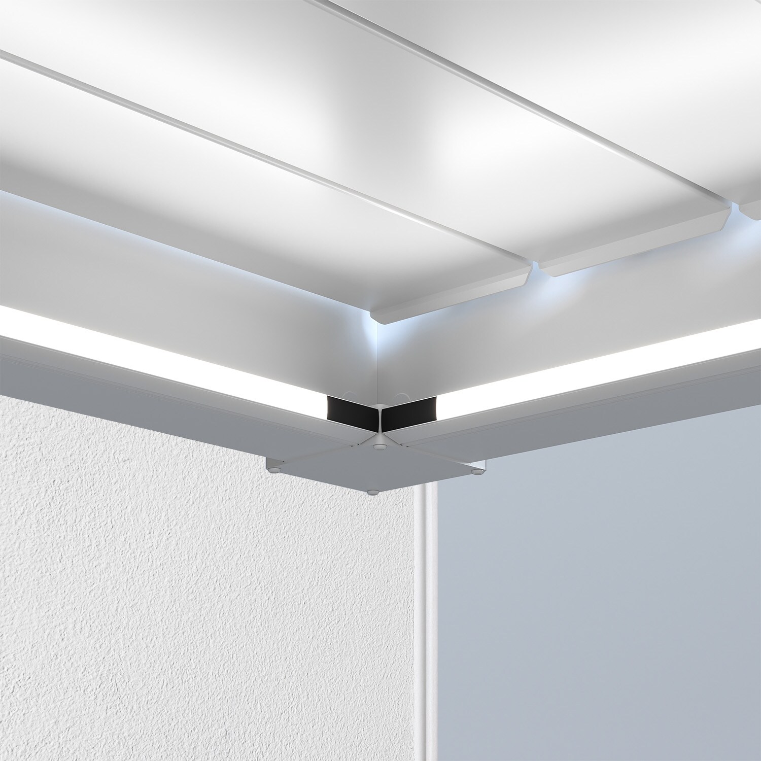 Weide Led Kit 10 Größe Weiß Für Weide Wandpergola3.6 X 4.0 Meter