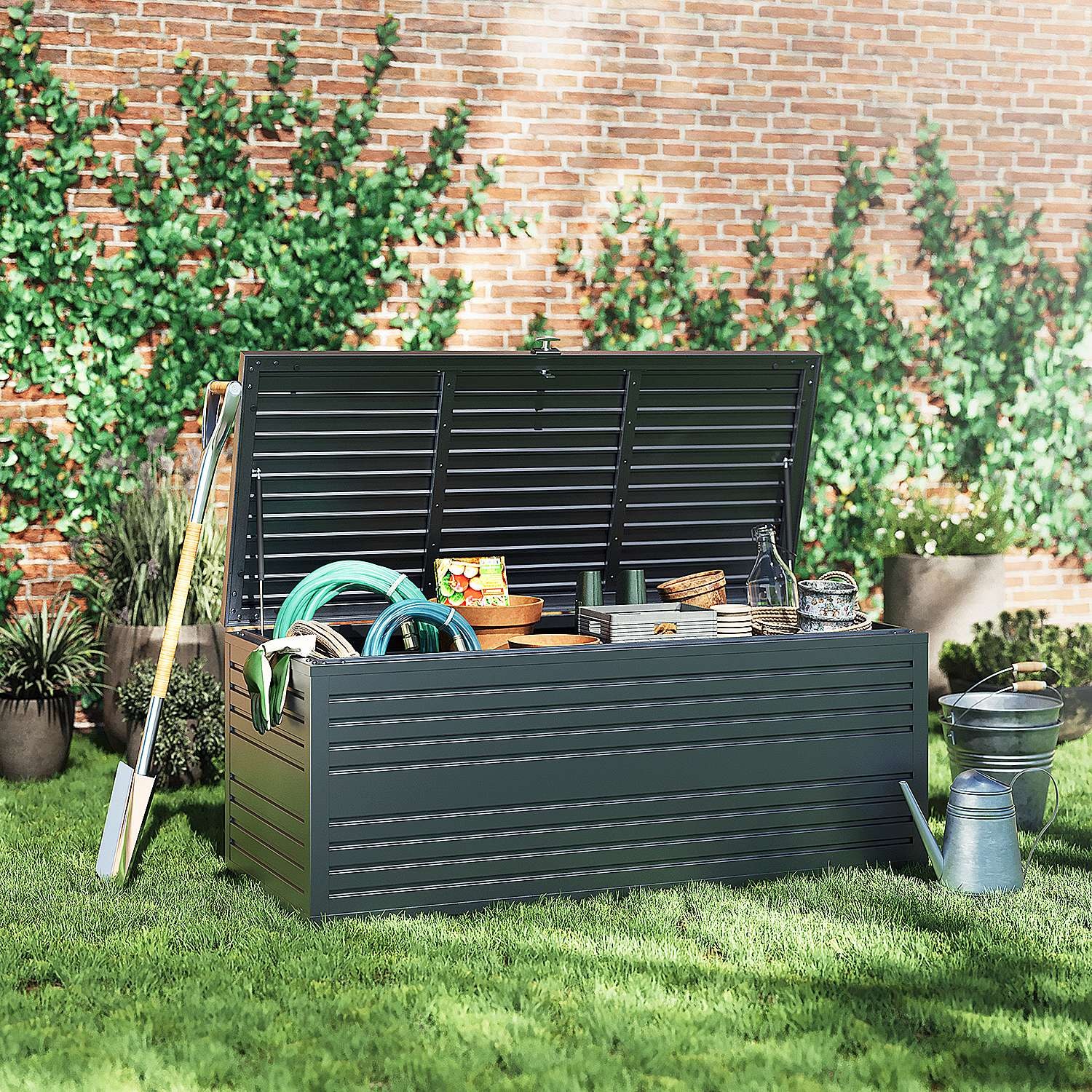 Weide Weide Gartenbox 100% Aluminium 1015 L 180 X 74 X 79 Cm