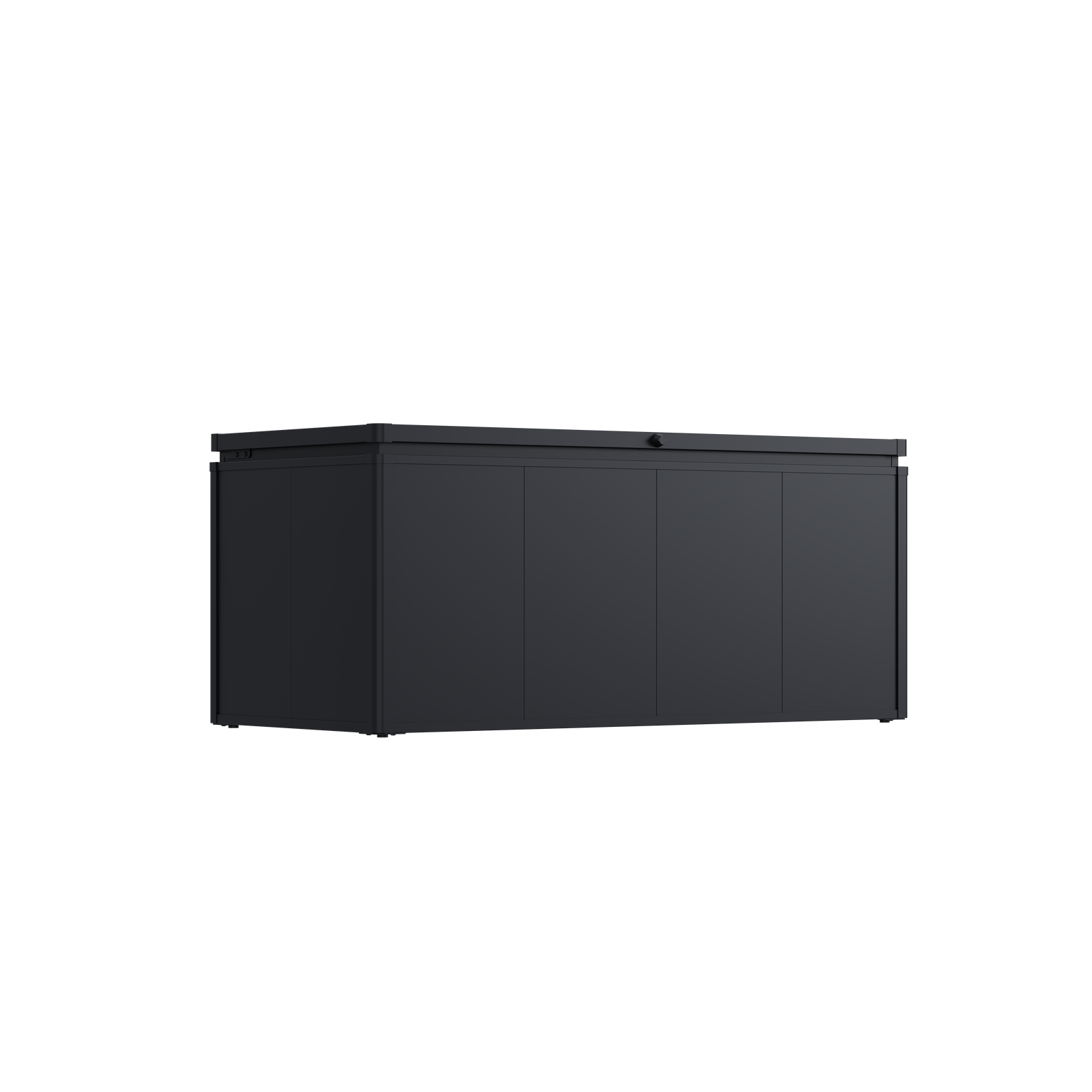 Weide Noble Gartenbox 830 L Aufbewahrungsbox aus Stahl Anthrazit