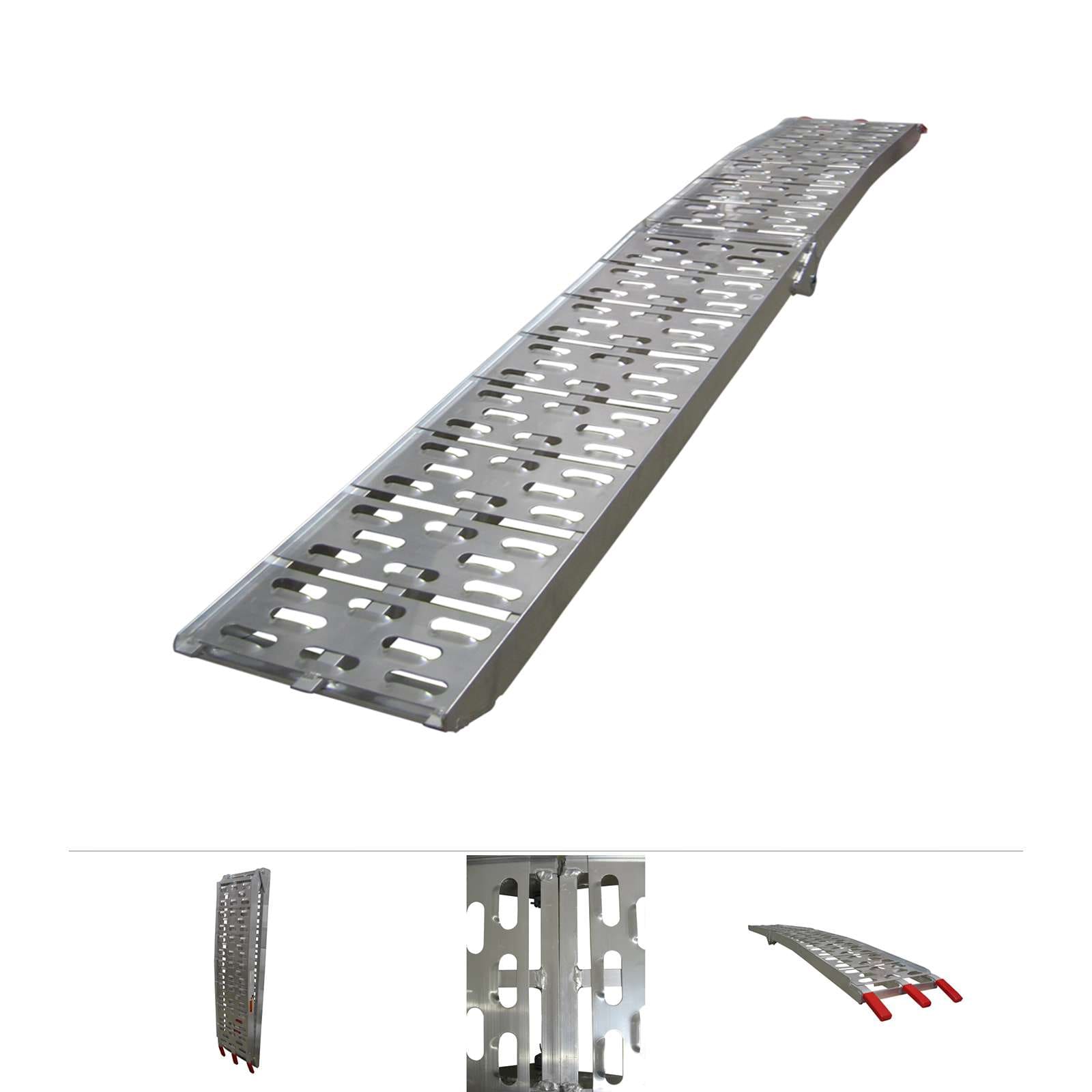 Grafner&reg; Alu Auffahrrampe Verladerampe klappbar 226x29,5 cm 340 kg 