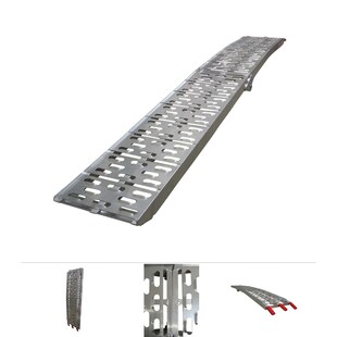 Grafner® Alu Auffahrrampe Verladerampe klappbar 226x29,5 cm 340 kg 