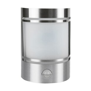 Grafner® Edelstahl Wandlampe mit Bewegungsmelder 153SQE27PIR Wandleuchte 