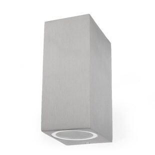 Grafner® Aluminium Wandlampe 37SQWB-2 poliert Wandleuchte Lichtschein Up&Down/Oben&Unten 