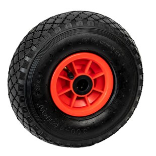 Grafner® Sackkarren Bollerwagenrad 3.00-4 PU Luftbereifung Kunststoff Felge 