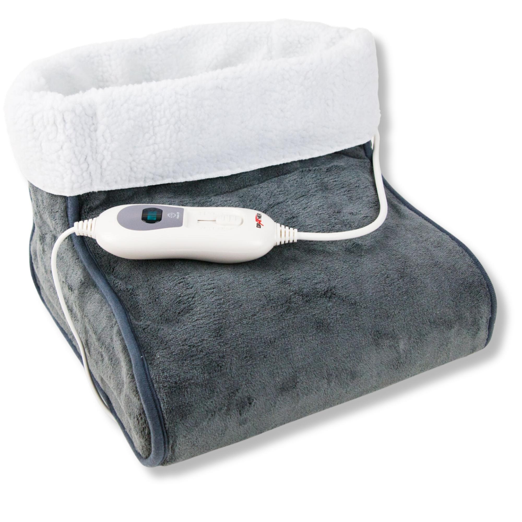 Grafner&reg; Fu&szlig;w&auml;rmer elektrisches W&auml;rmekissen in grau Fu&szlig;w&auml;rmeger&auml;t Fu&szlig;sack 