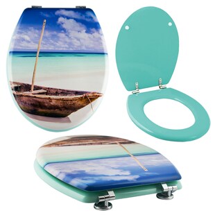 Grafner® WC-Sitz aus MDF WOODEN BOAT 10304 