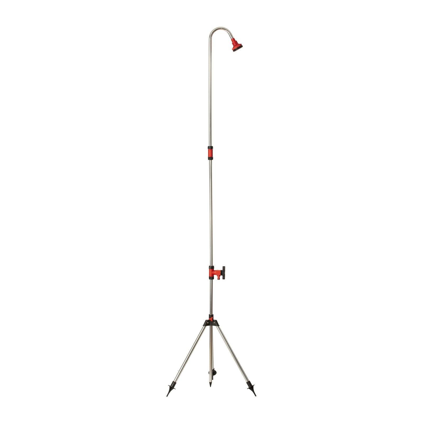 Grafner&reg; Gartendusche Gartenbrause Stativ Alu 172-220cm Pooldusche Campingdusche GD10820 