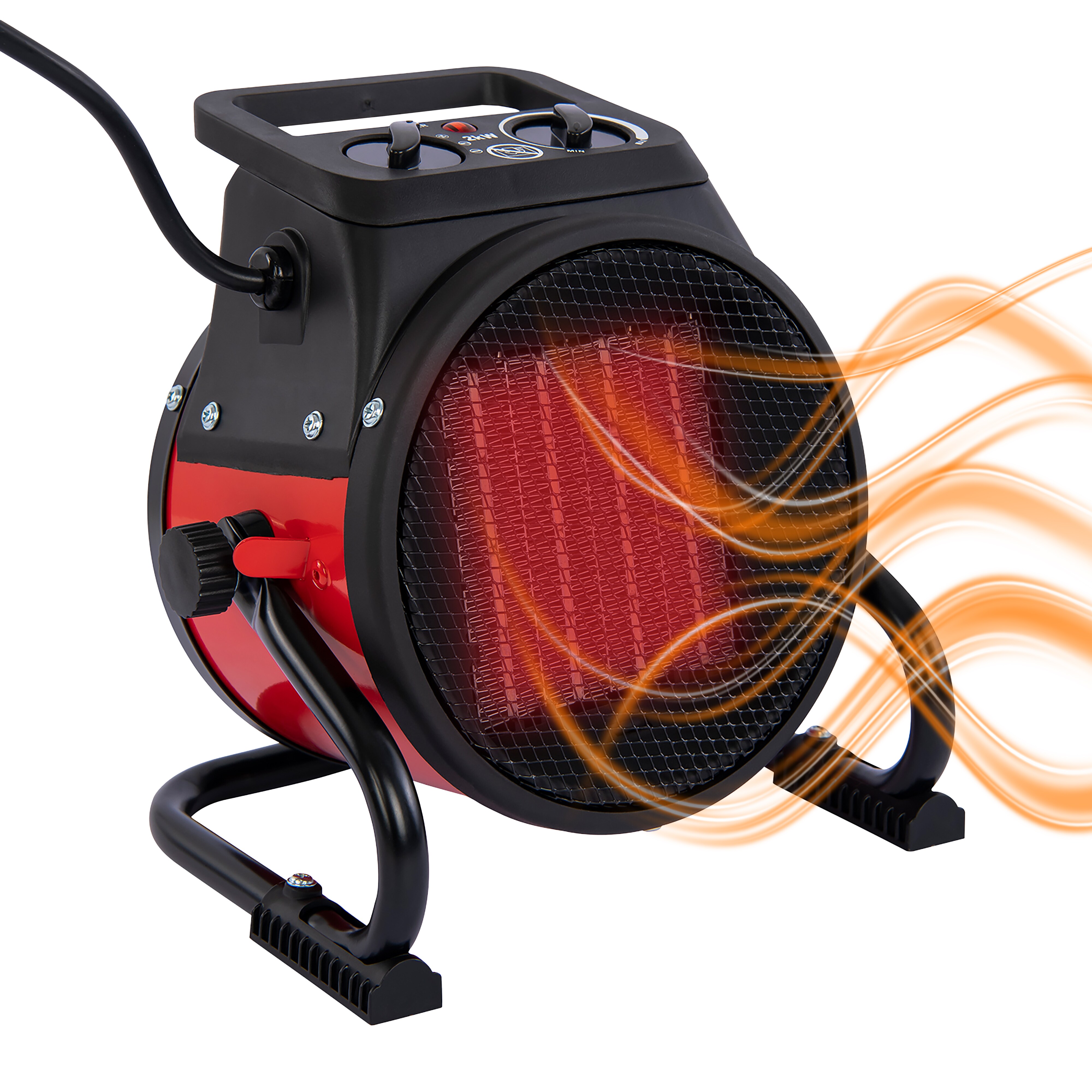 Grafner&reg; Elektroheizer Heizl&uuml;fter Bauheizer 2000 Watt Heizstrahler EH10933 