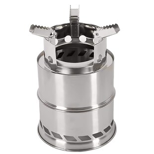 Grafner® Edelstahl Campingkocher Outdoor Holz-Ofen CK11047 