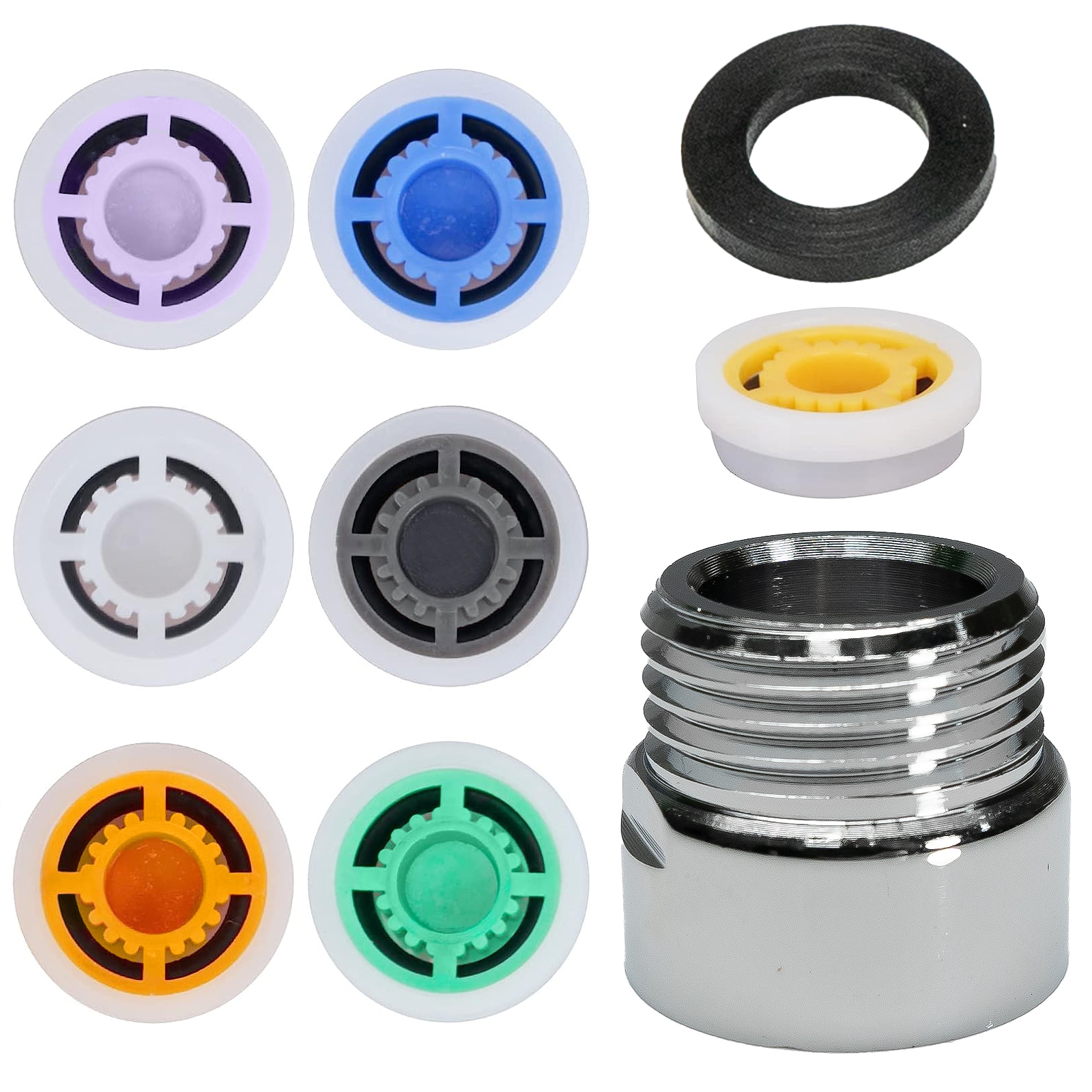 Grafner&reg; Durchflussbegrenzer Wassersparen Dusche 4L bis 12 L silber DB11099 