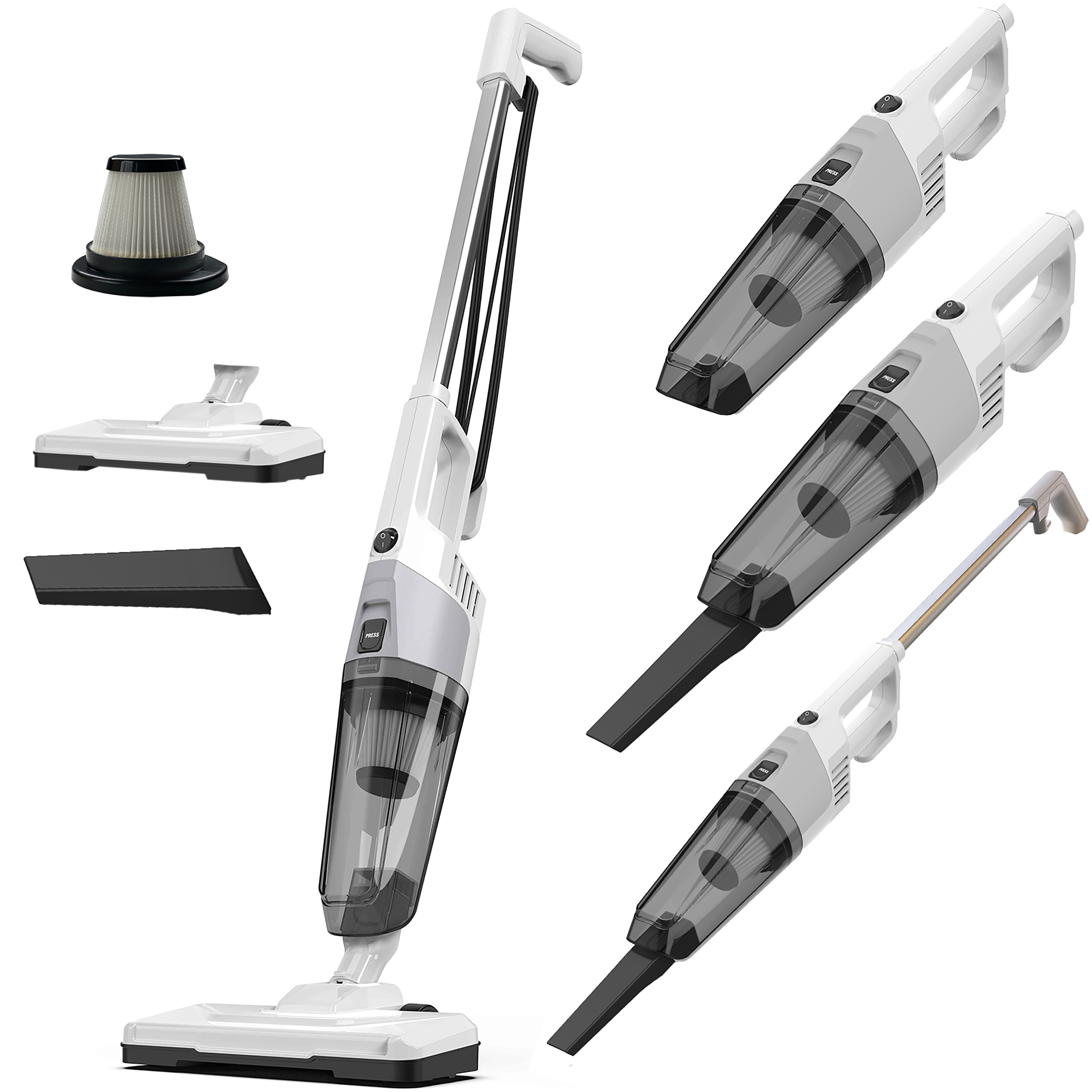 Grafner&reg; 2in1 Power Stiel Staubsauger mit Hepa Filter PS11101 