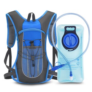 Grafner® Trinkrucksack Trinkblase wasserdicht 420D Nylon BPA-frei 2 Liter 