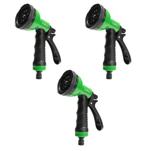 Grafner® 3x Gartenbrause mit 10 Sprühmuster Handbrause Gartenschlauch 