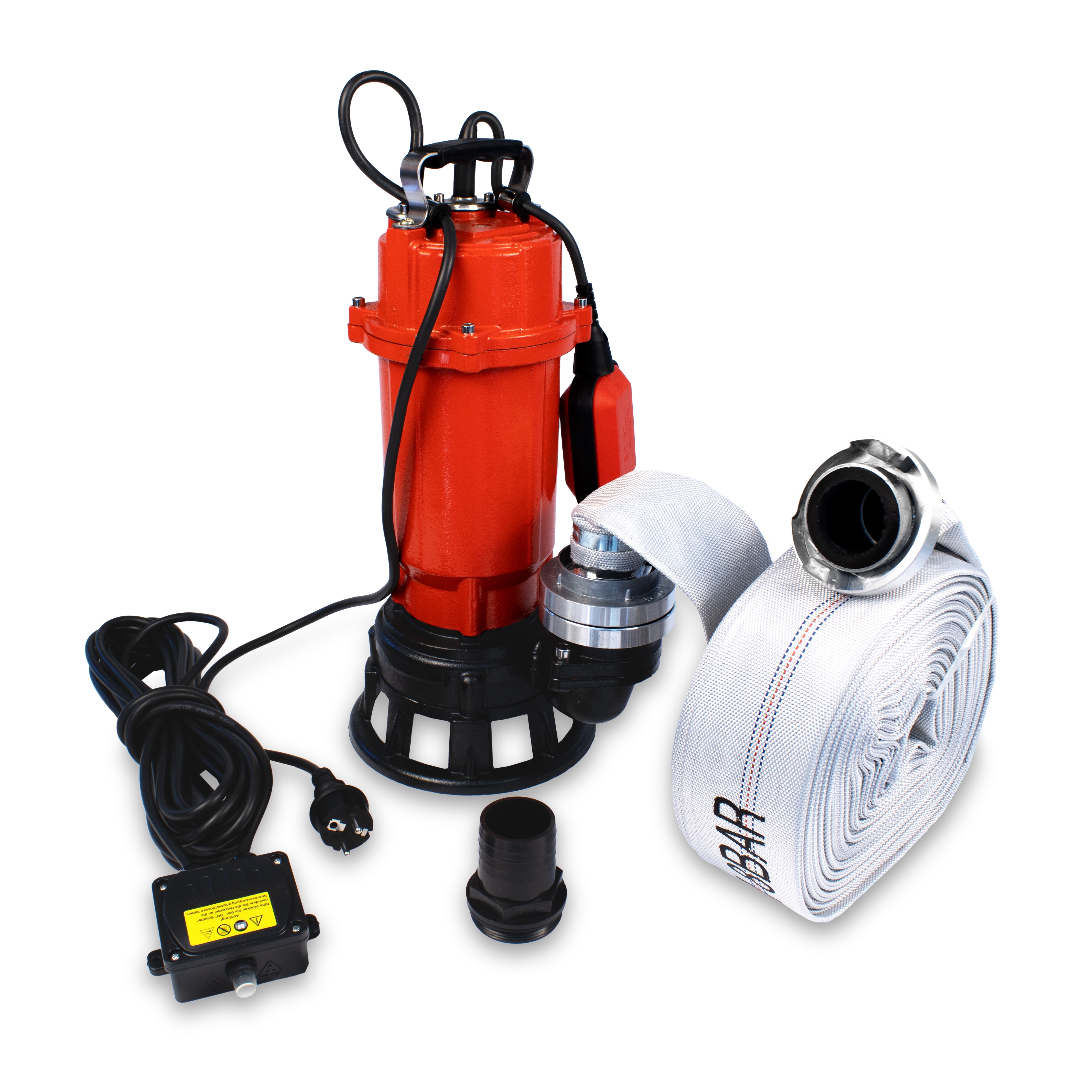 Grafner Profi F&auml;kalienpume 1500 Watt mit Schneidwerk und 30m Schlauch, Schwimmschalter, 15000 l/h, K 