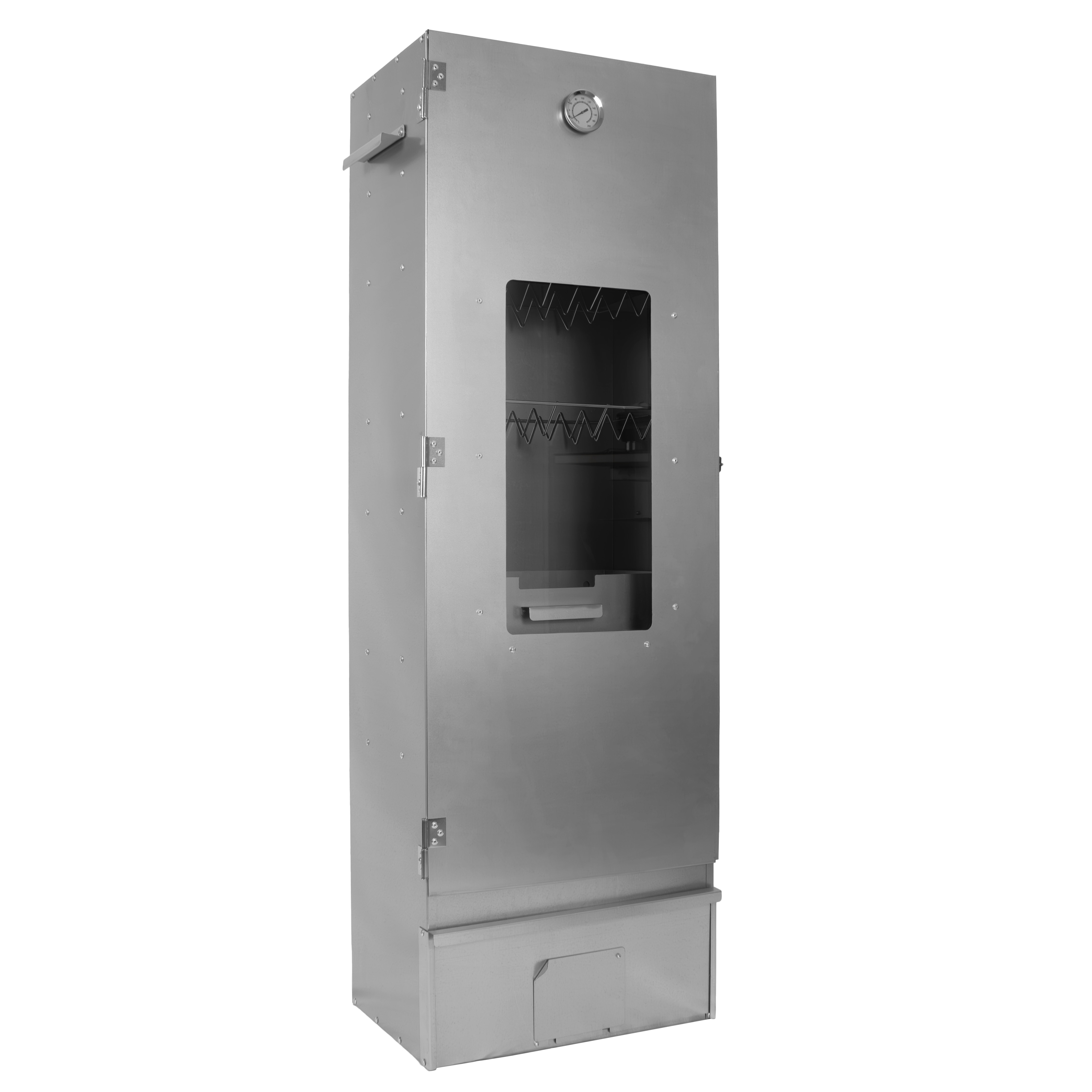 Grafner R&auml;ucherofen 6 Etagen 39,5x27x120cm mit Sichtfenster und Thermometer 