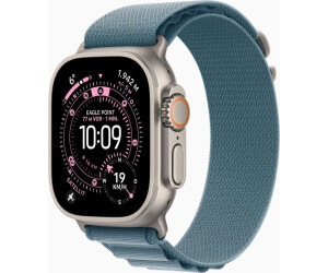 Apple Watch Ultra 3 &mdash; Titan Natural / Alpine Loop - Hellblau - M L A3281 
