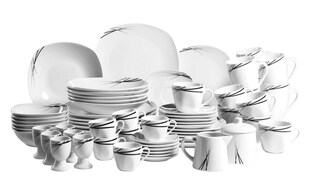 Mäser Kombiservice, Porzellan LINEA NERA Weiß 