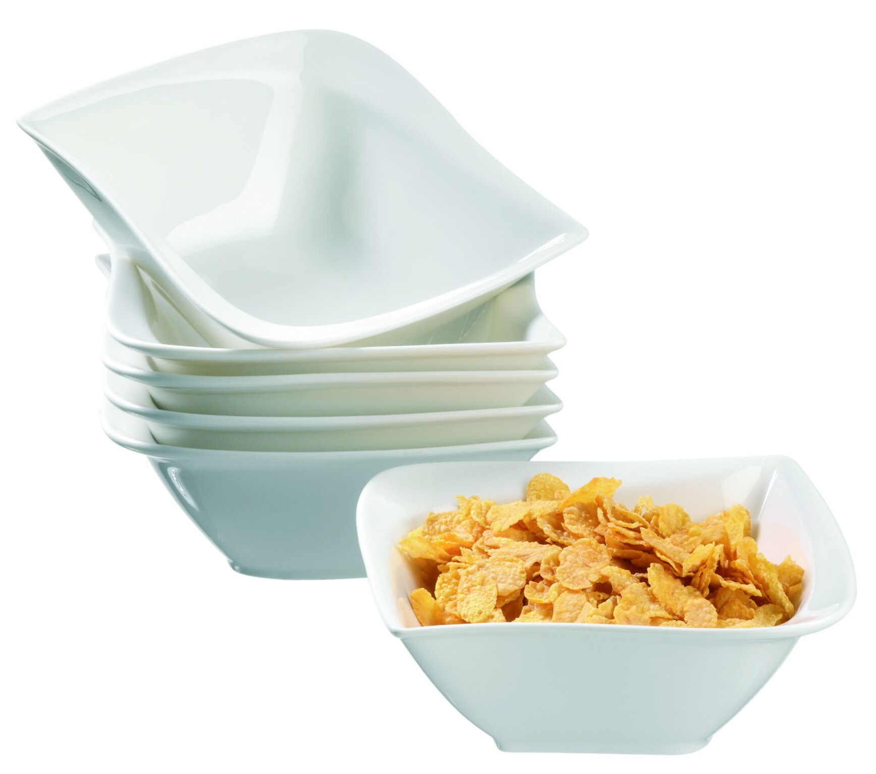 M&auml;ser M&uuml;slischalen 14 cm, Porzellan LA MUSICA Elfenbein 