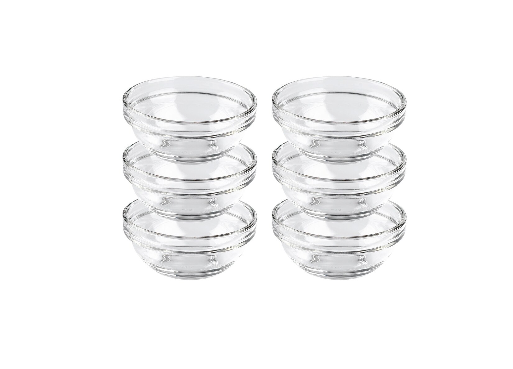 Schüssel 10,5 cm 6-er Set EMPILABLE Transparent