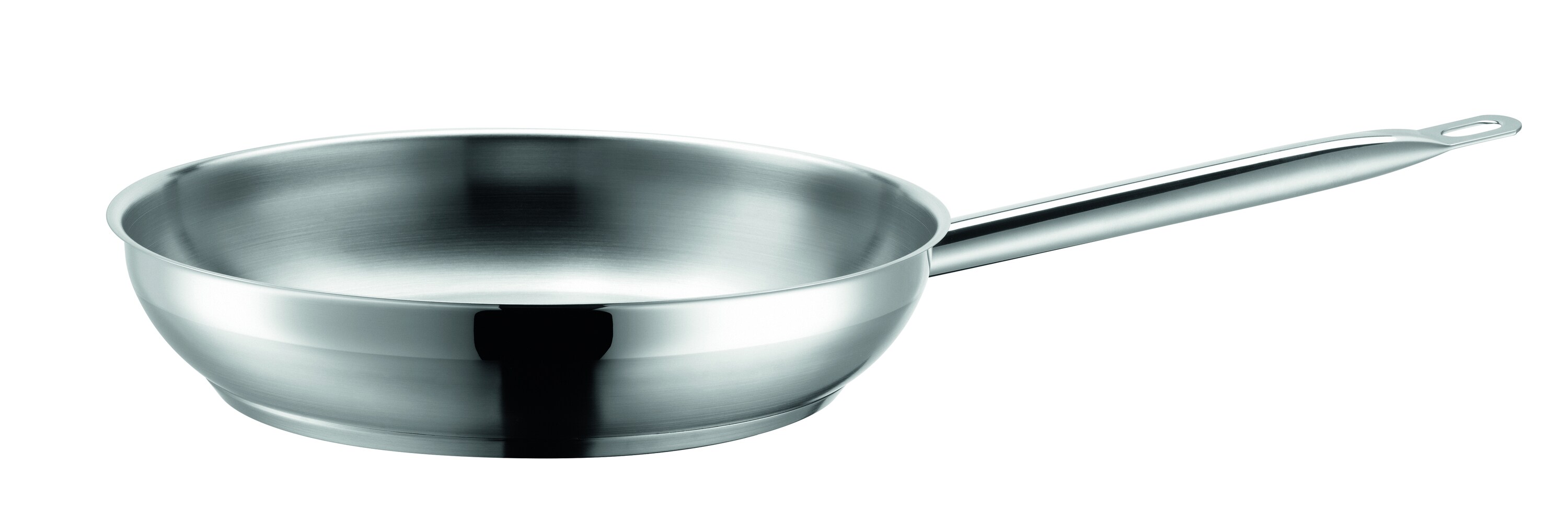 M&auml;ser Bratpfanne Edelstahl PROFESSIONAL I Silberfarben 