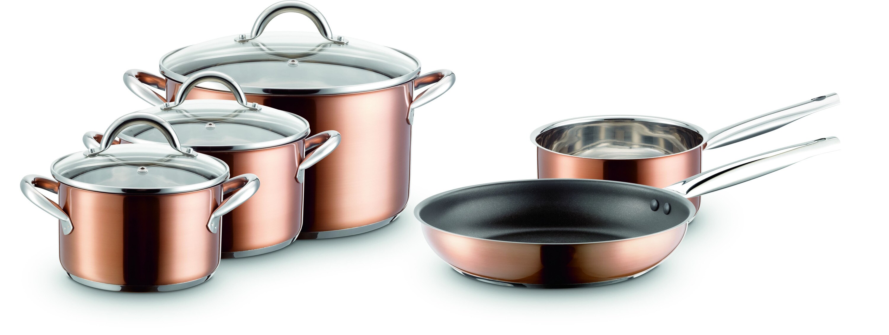 M&auml;ser Kochtopf-Set Asterion Kupfer 