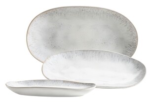 Mäser Servierplatten-Set, Steinzeug Frozen 