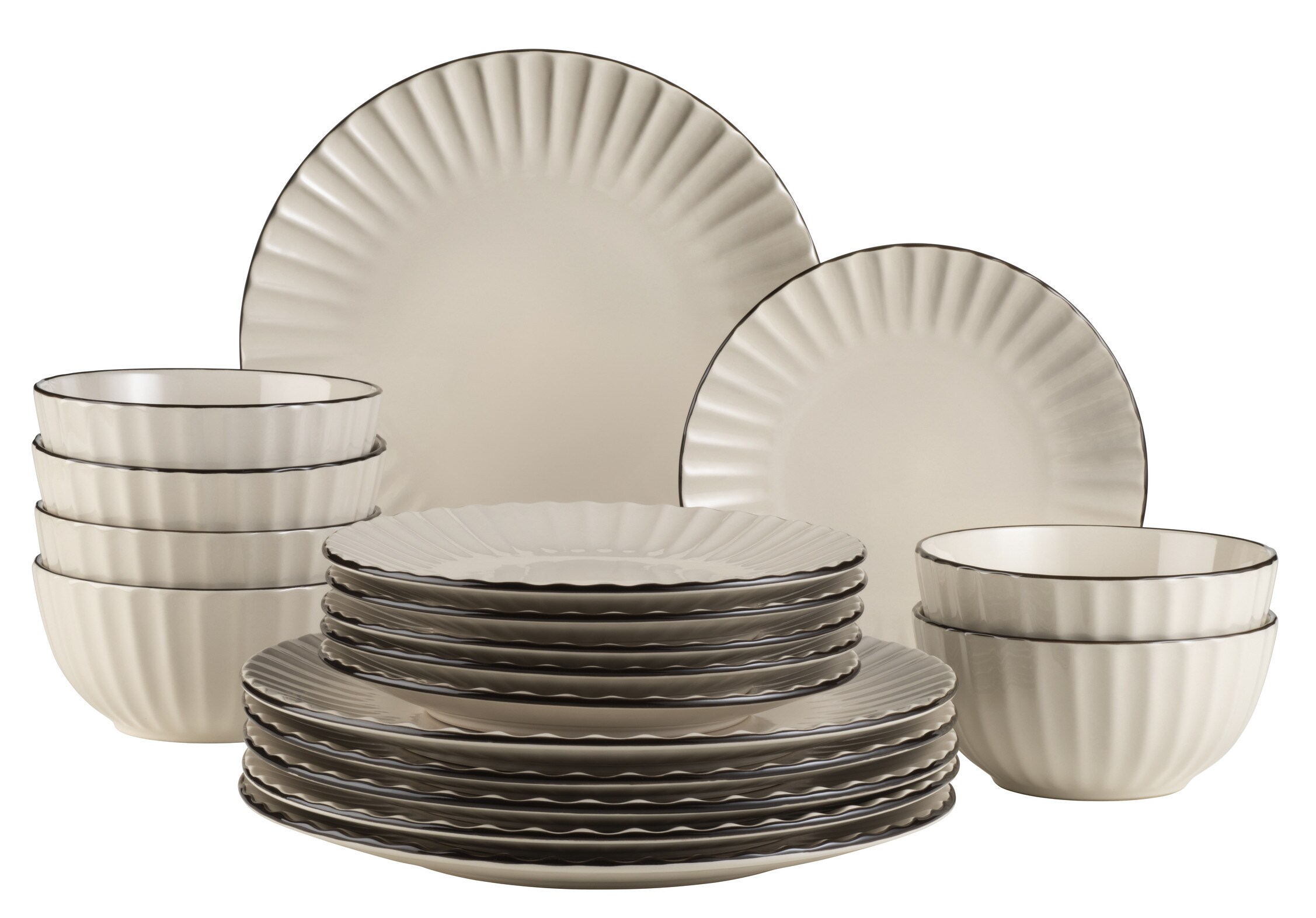 M&auml;ser Kombiservice, Steinzeug Osita Cremewei&szlig; 