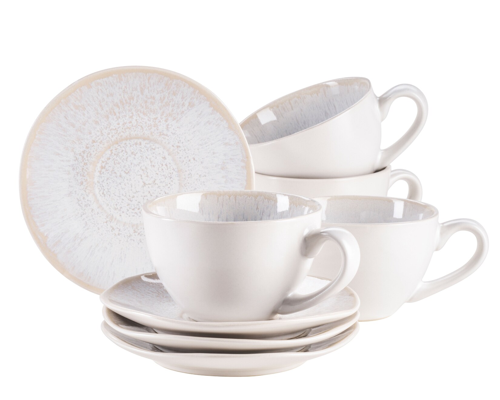 Tassen-Set, Steinzeug Frozen
