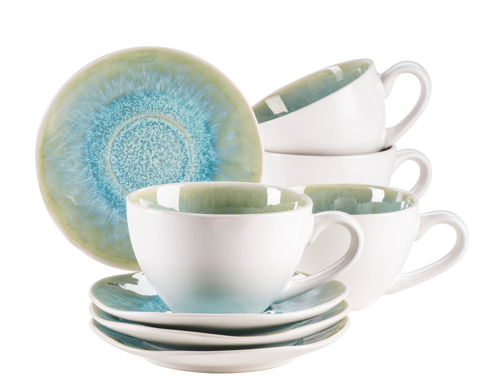 Tassen-Set, Steinzeug Frozen