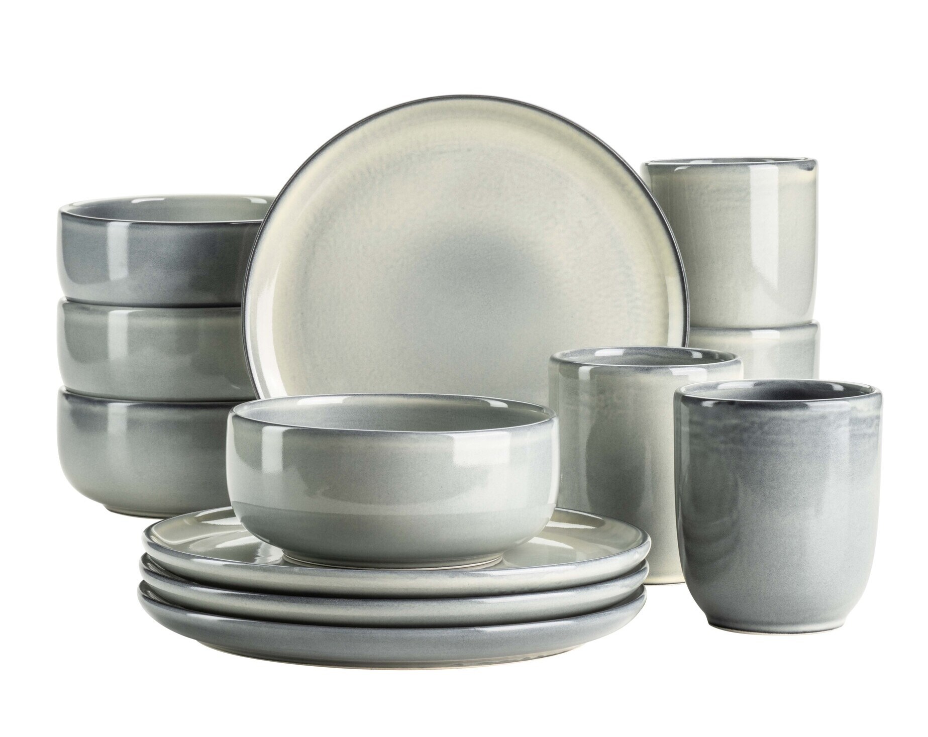 M&auml;ser Fr&uuml;hst&uuml;cksset, Steinzeug Livio 