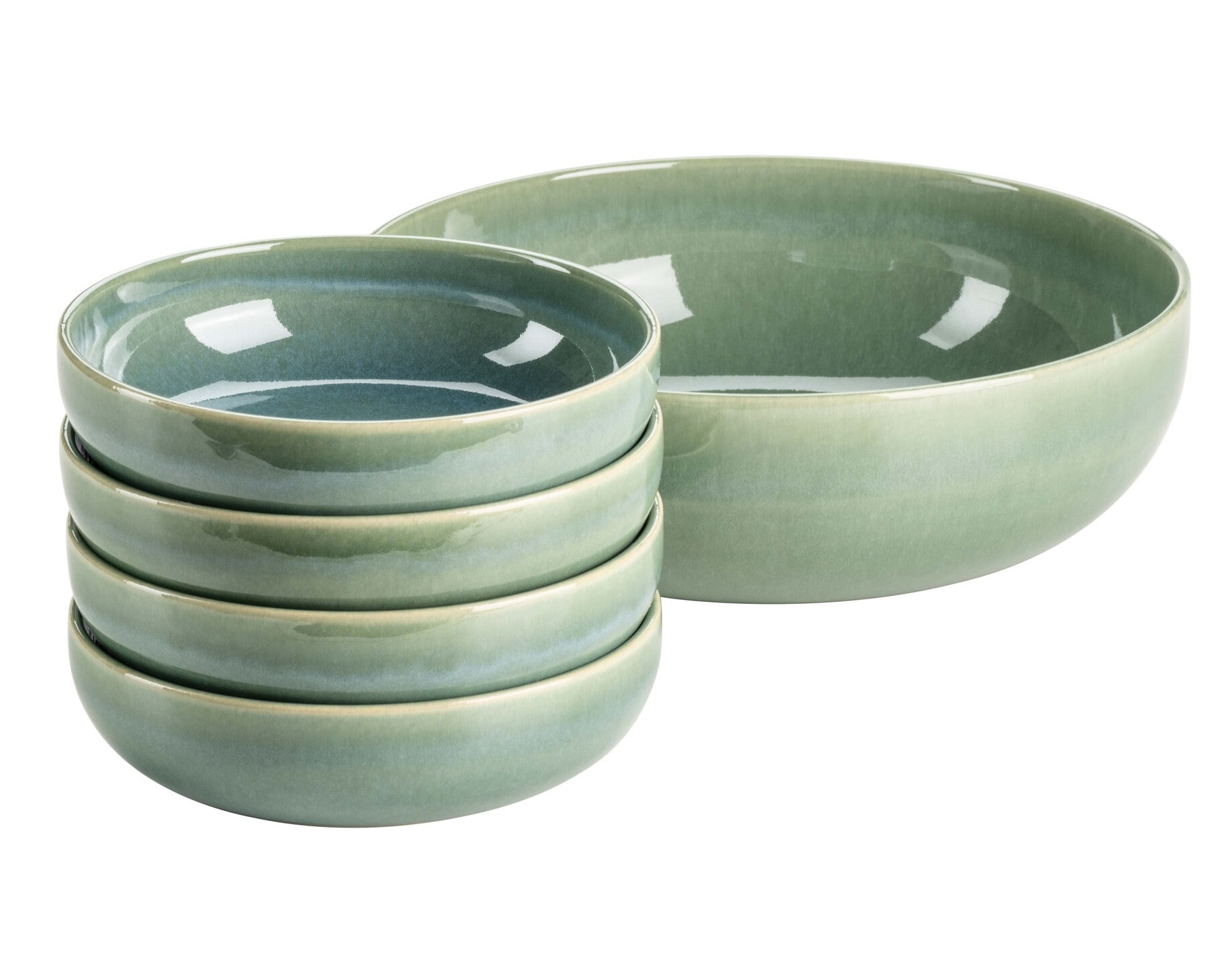 M&auml;ser Salatsch&uuml;sselset, Steinzeug Elina Uno 