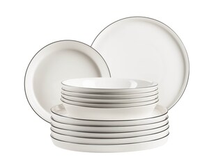 Mäser Tafelservice , Porzellan Sita Weiß / Schwarz 