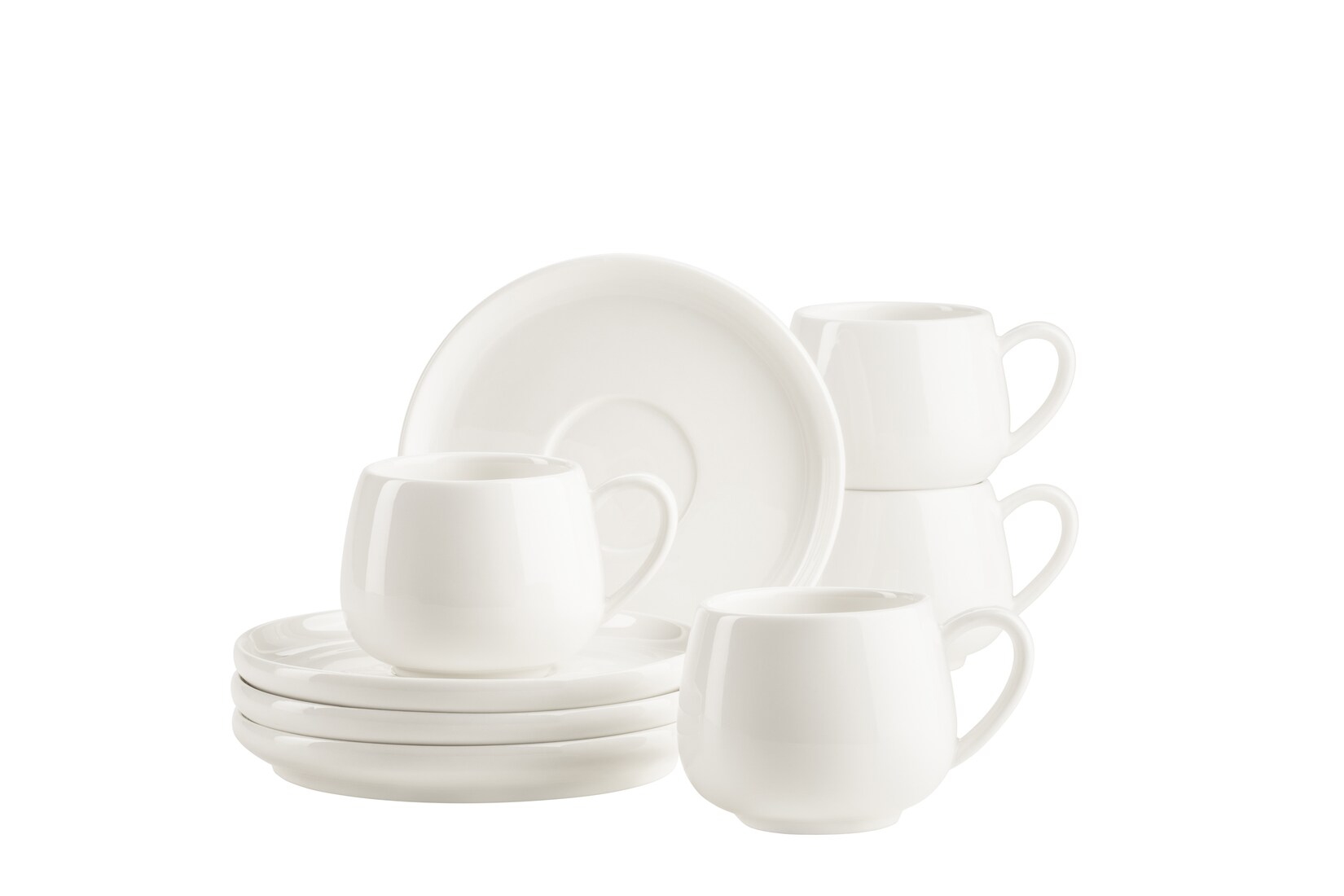 Espressotassen Set, Porzellan Taya Weiß