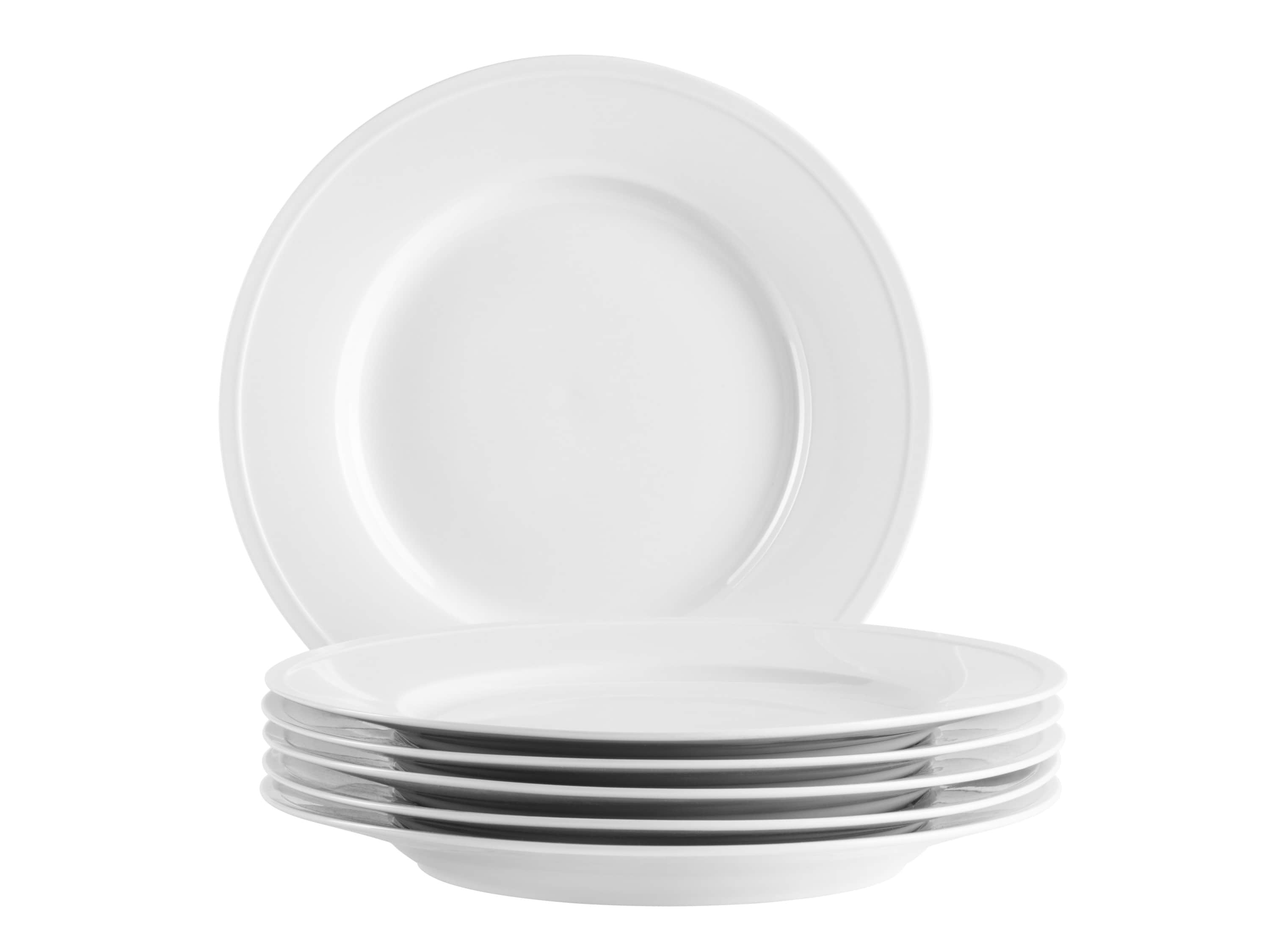 M&auml;ser Speiseteller Set, Porzellan Arlona Wei&szlig; 