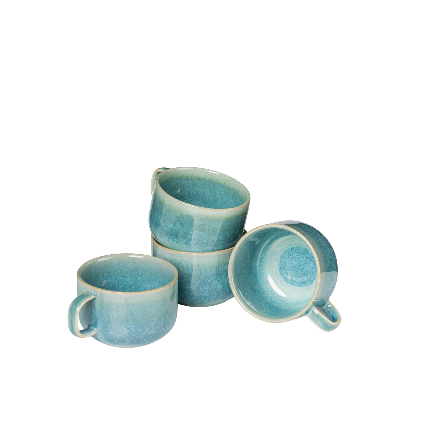 Kaffeeobertassen-Set, Steinzeug TIEFER SEE