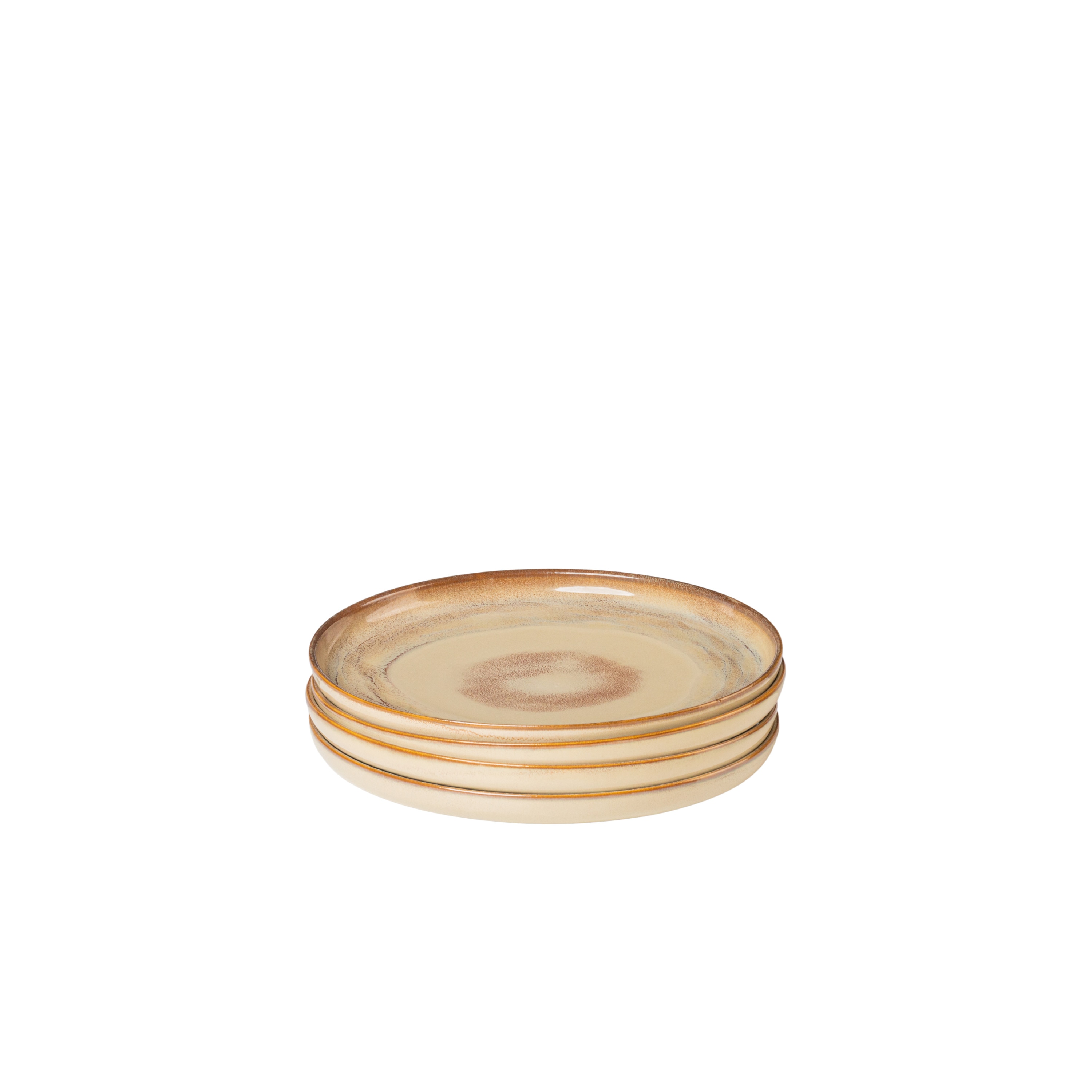 Gipfelst&uuml;ck Speiseteller-Set, Steinzeug Nebelwald Beige 